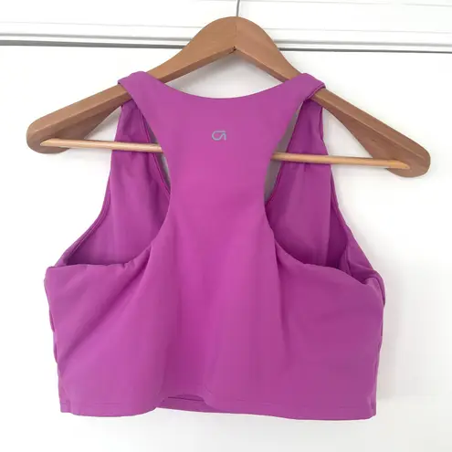 GapFit Sports Bra XL Activewear Cropped Top Tank Bra Racerback Workout Gym Purple