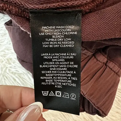 Free People  Mauve Linen Blend Cargo Mini Shorts | Utility Boho | Size M