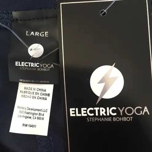 Electric yoga NEW ✨ Mesh Inset Leggings Navy Spo…