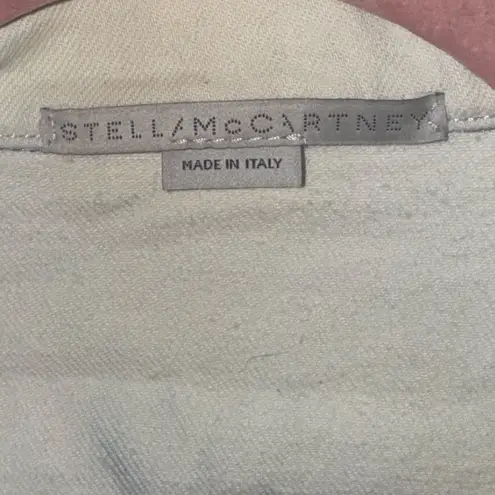 Stella McCartney white Navy Tie-Dye Jean Jacket Size Large