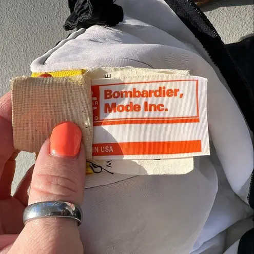 Vintage 70s Bombardier Mode Inc Ladies High Fashion Suit snow ski winter Black Size M