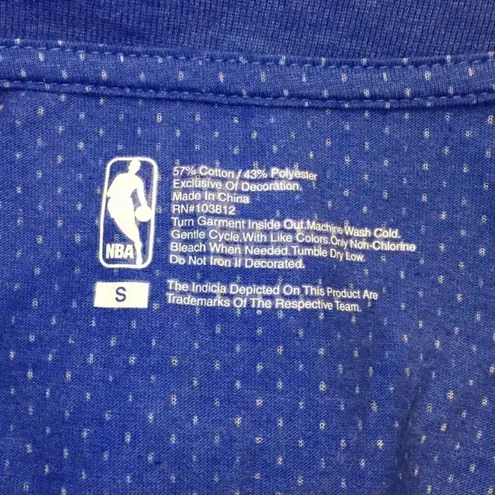 Nba  Golden State Warriors Blue Dotted Logo T-Shirt Small NWOT