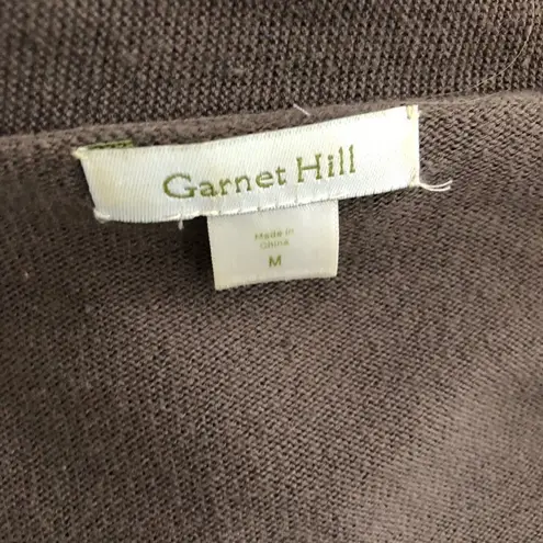 Garnet Hill  Fringe Long Cardigan Open Front M - Image 3