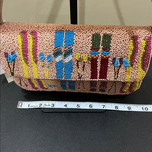 From India To You | Beaded Ski ⛷️ Motif Shoulder Bag Orange