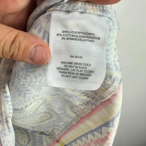 London Times Dress 8 Floral Paisley Sheath Multicolor Mod Boho Resort 70s Retro