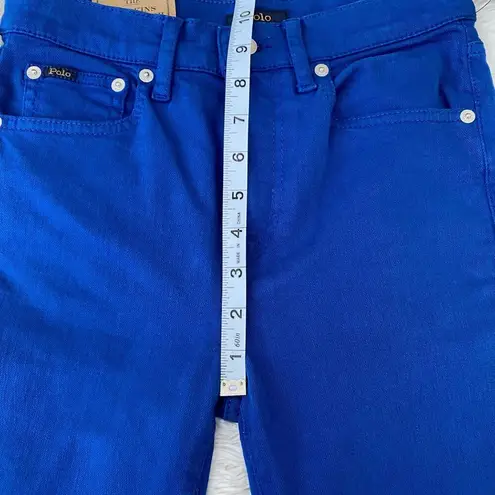 Polo NWT  Ralph Lauren Tompkins Skinny High Rise Ankle Blue Jeans Size 25