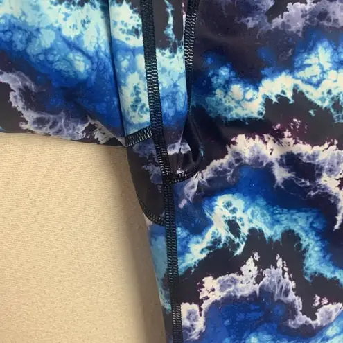 CVG Constantly varied gear women's XL storm leggings crop blue pockets gym worko