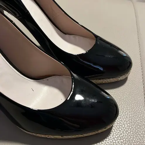 Chloé Black patent leather animal print high heels EUSz 39 US 9 Snake Python