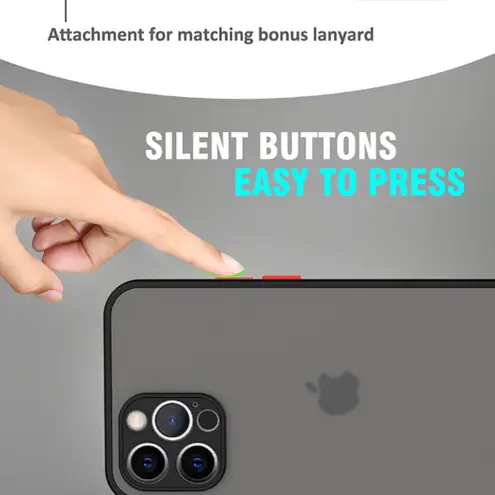 Ultra Slim Lightweight Protective iPhone 12 Pro Case Black