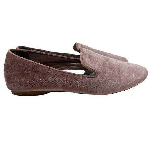 Birdies The Starling Velvet Flat Loafers Dusty Rose Pink Size US 10