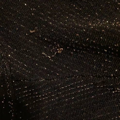 Eye Candy size small versatile gold and black sleeveless stretchy top EUC