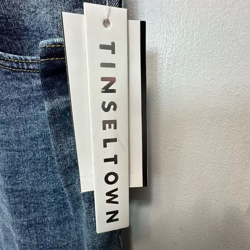 Tinseltown NWT Denim Flared Jeans Size 20W Medium Wash Fringe