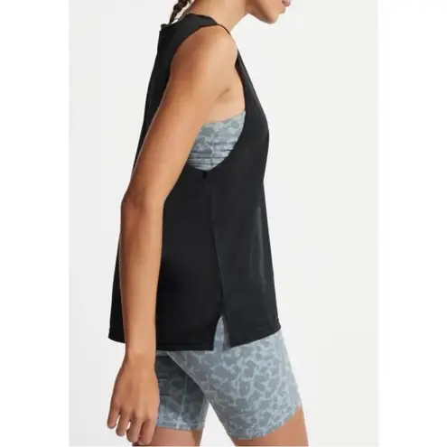 Varley Mariposa Tissue Jersey Tank Black Size SMALL