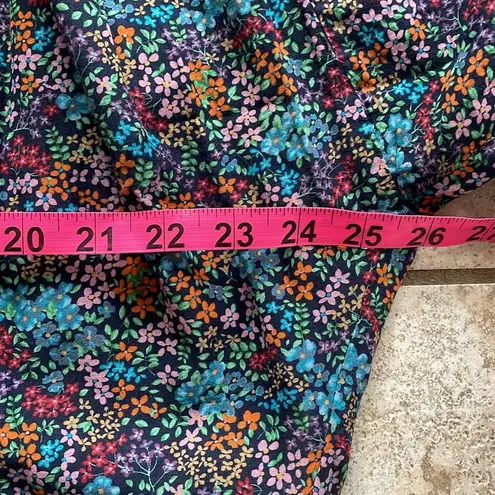 DOEN The Rose Top Navy Lady Bird Floral Print Blue