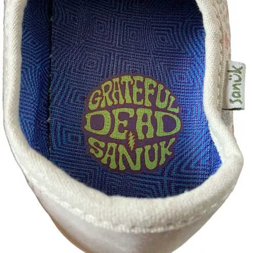 Sanuk  Avery lace x Grateful Dead women’s casual shoes tan size 10 sneaker shoes