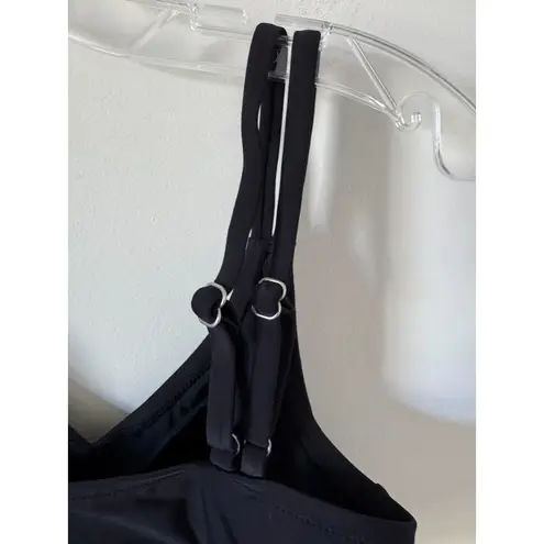 Universal Standard Padded No Wire Adjustable Bathing Suit Top Black 6-8 NEW