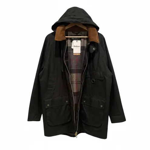 Barbour NWT Highclere Hooded Waxed Jacket Size US/14