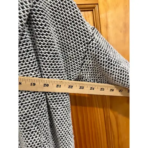 Marine layer Womens Birdseye Blazer in Black/White Contrast Size Medium