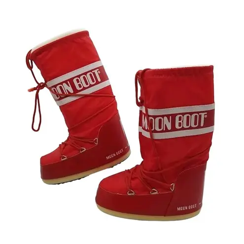 The Moon  Boots Icon Nylon- Tecnica- Sz.7-8.5- red