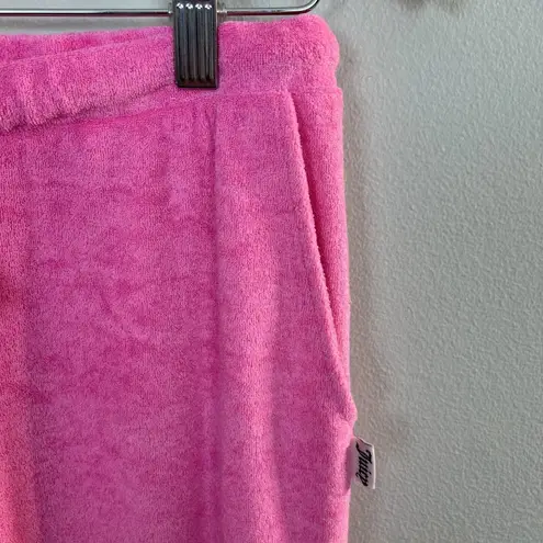 Juicy Couture  Sleepwear Jogger Pants Large Pink Studded‎ Drawstring Lounge - Image 4
