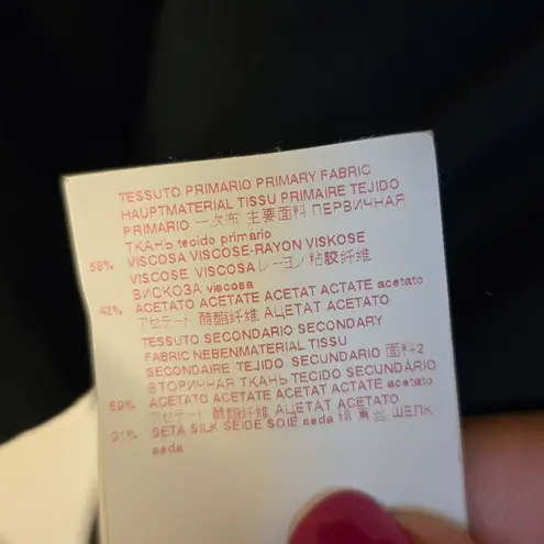 Marni Womens Crepe Envers Satin Short Sleeve Dress Deep Blue sz 42 Oversized Blue