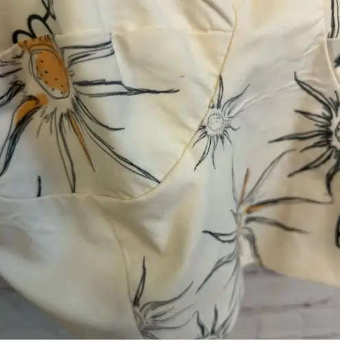 Liliana Meza New Athenna unique printed chic cropped top size Medium Shaut