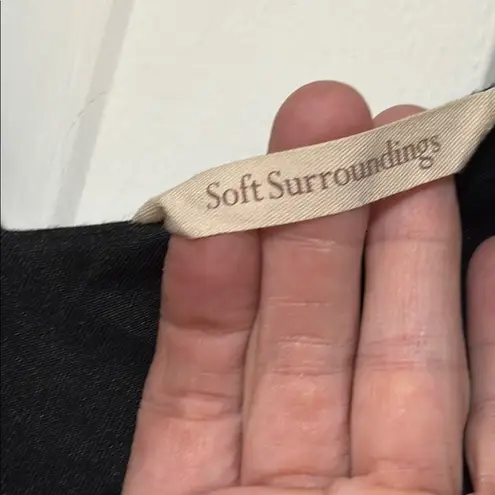 Soft Surroundings Black Sleeveless Maxi Gown Chest 19”