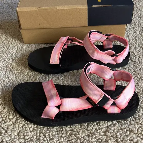 Teva nib //  tie dye original universal sandals