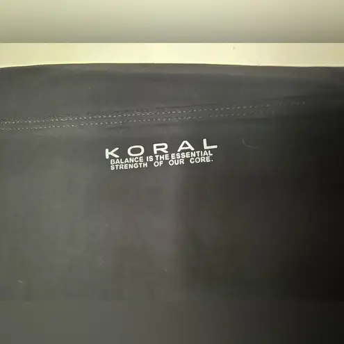 Koral Black Leggings - Sheer Leg Detail, Size Small, Raw Hem