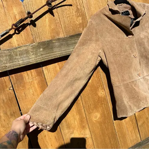 Brandon Thomas Suede Jacket size large y2k fall winter leather aesthetic