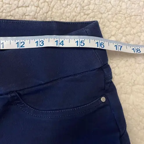 JM Collection Women's Blue Stretch Fitted Pants Size 8