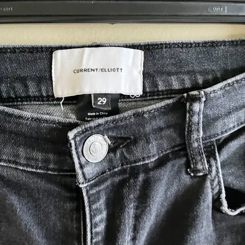 Current/Elliott Current Elliott Women's‎ High Waisted Stiletto Black JEANS Size 29 Denim Pants
