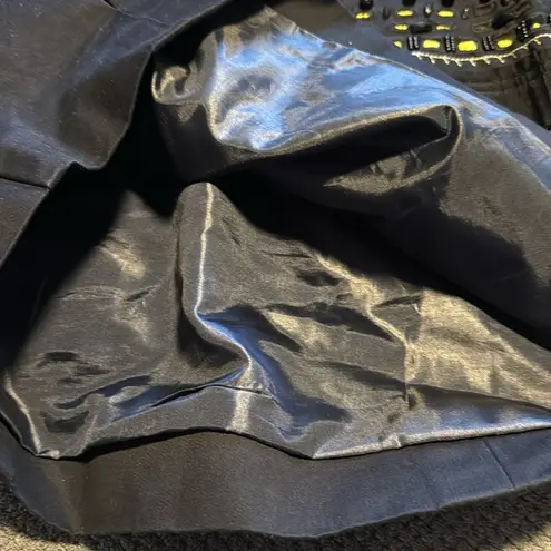 Twelve by Twelve beaded embellished black mini skirt size medium