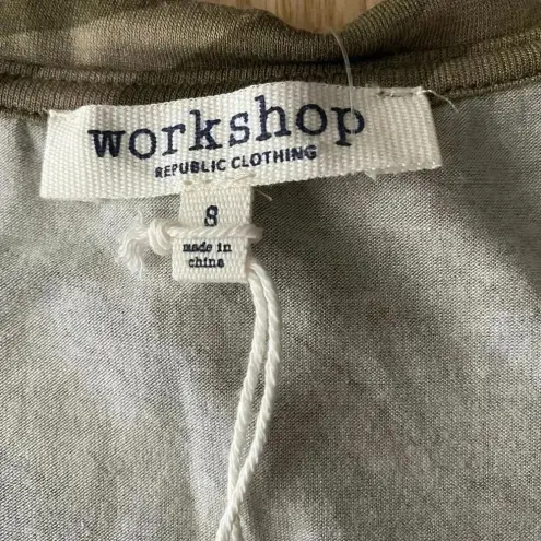 Workshop Republic Clothing 💥🆕Workshop Olive Zebra Print Tank Top S🆕