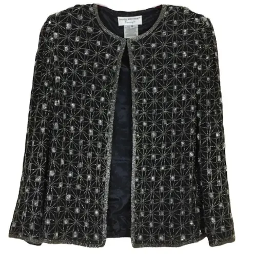 Papell Boutique Vintage Black Beaded Blazer
Size S