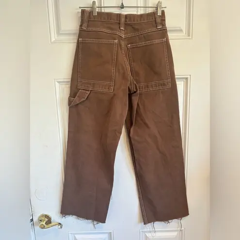 Brandy Melville John Galt wide leg cropped carpenter pants