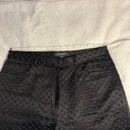 Vintage Harold’s Overall Diamond Weave Black Straight Leg Sz 10 Holiday 5 pocket