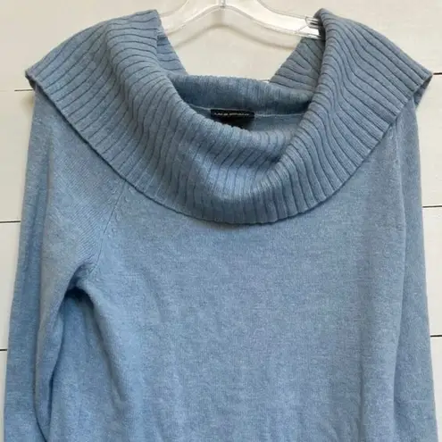 Lane Bryant  Rabbit Hair Cowl Neck Sweater - Light Blue Plus Size 14/16