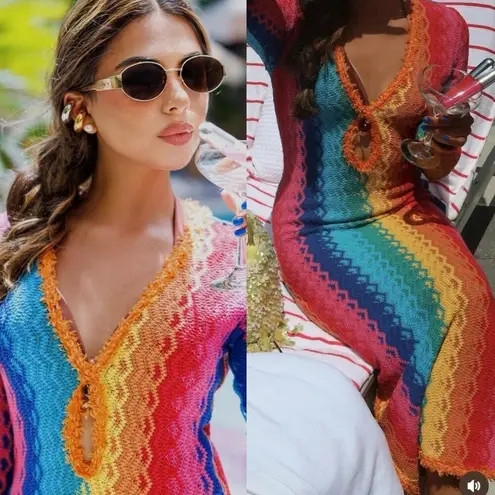 Alexis  - SOLEI DRESS - RIO Size Large Rainbow