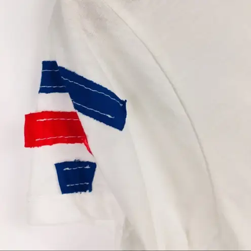 Fourth Of July T shirt Appliqué Red White Blue Small