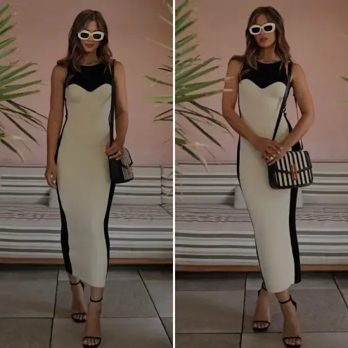 Mara Hoffman Aleks Ribbed-Knit Cotton Maxi Dress Size XS