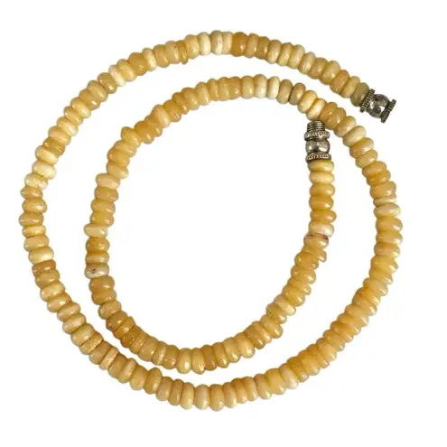 Vintage Yellow Calcite Beaded Necklace
