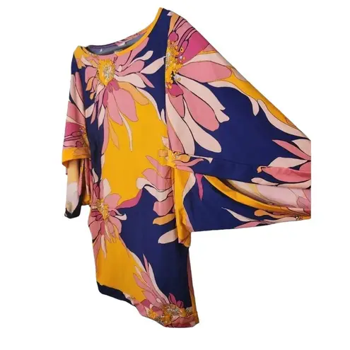 Trina Turk NWT!  Breeze Swim Tunic Dress in Floral Print - Size Large