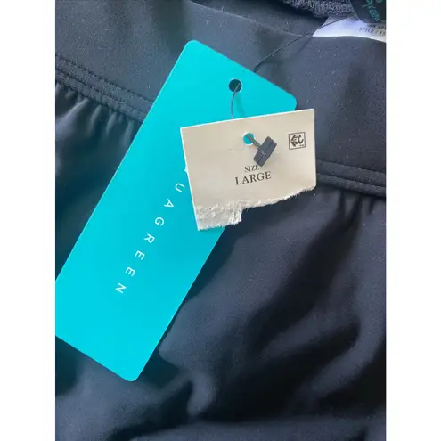 Aqua Green Women's Large Black Swim Skirt Bottoms NEW Modest Coverage