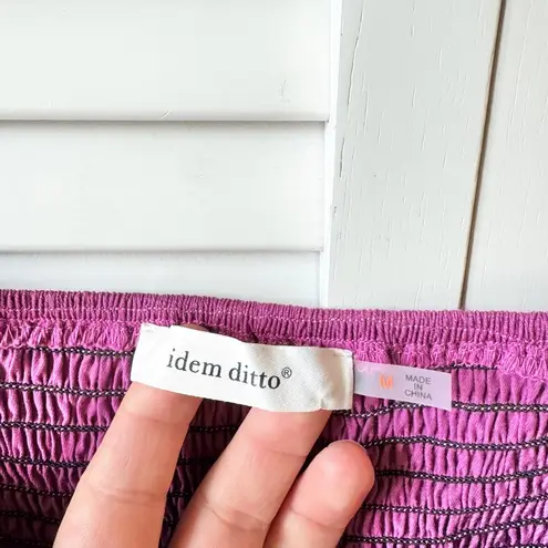 idem Ditto Purple Satin Crop Top - Medium