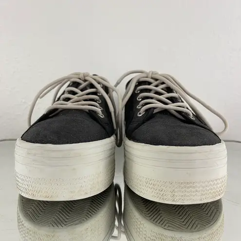 L.E.I . Vintage Y2K Black White Shimmer Glitter Low Top Chunky Platform Sneakers