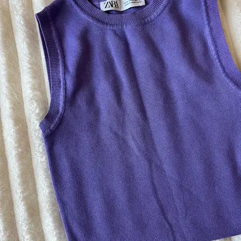 ZARA  Lavender Knit Top
