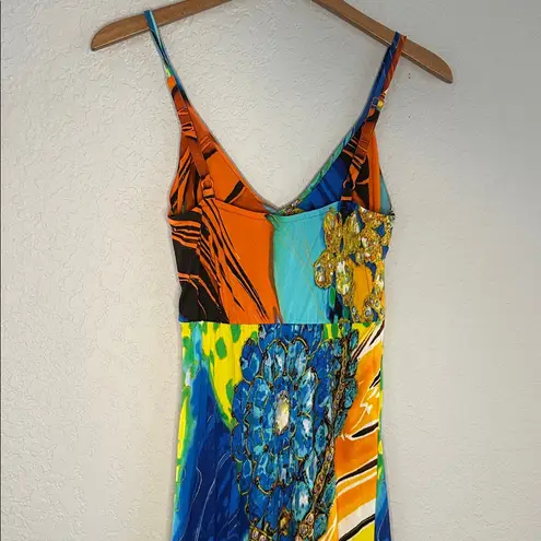 Jams World Alize Maxi Dress Colorful Resortwear Vacation Beachy Boho Small