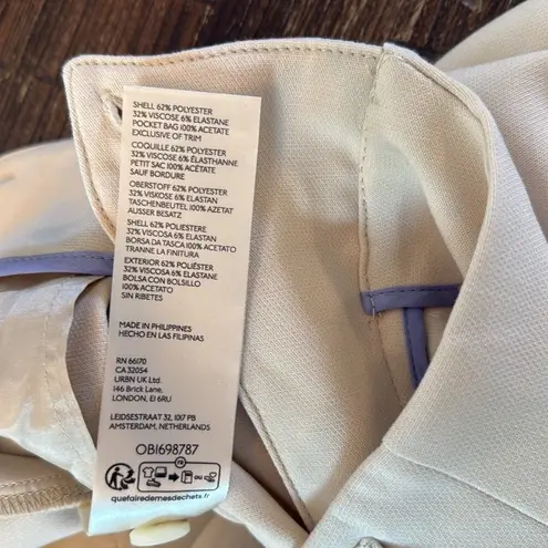 Maeve by Anthropologie Sand Wide-Leg Cropped Culottes Pants Size 14 NWT