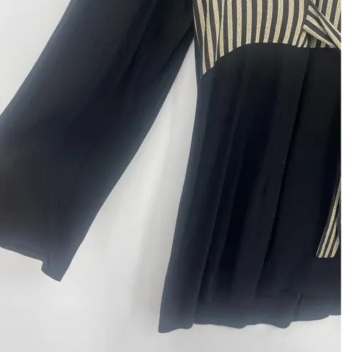 Vtg Marnie West Stripe Whimsigoth Jacket Sz L Stripe Stevie Nicks Witchy Boho 80 Black Size L